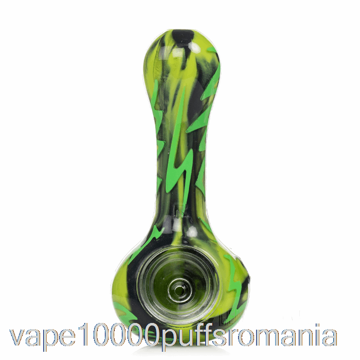 Vape Romania Eyce Oraflex Switchback Lingură De Silicon Verde Creatură (negru / Verde Lime)